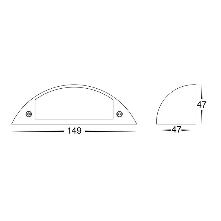Curva 5W CCT 12V DC LED Step Light Brass - HV3252T-BR-12V