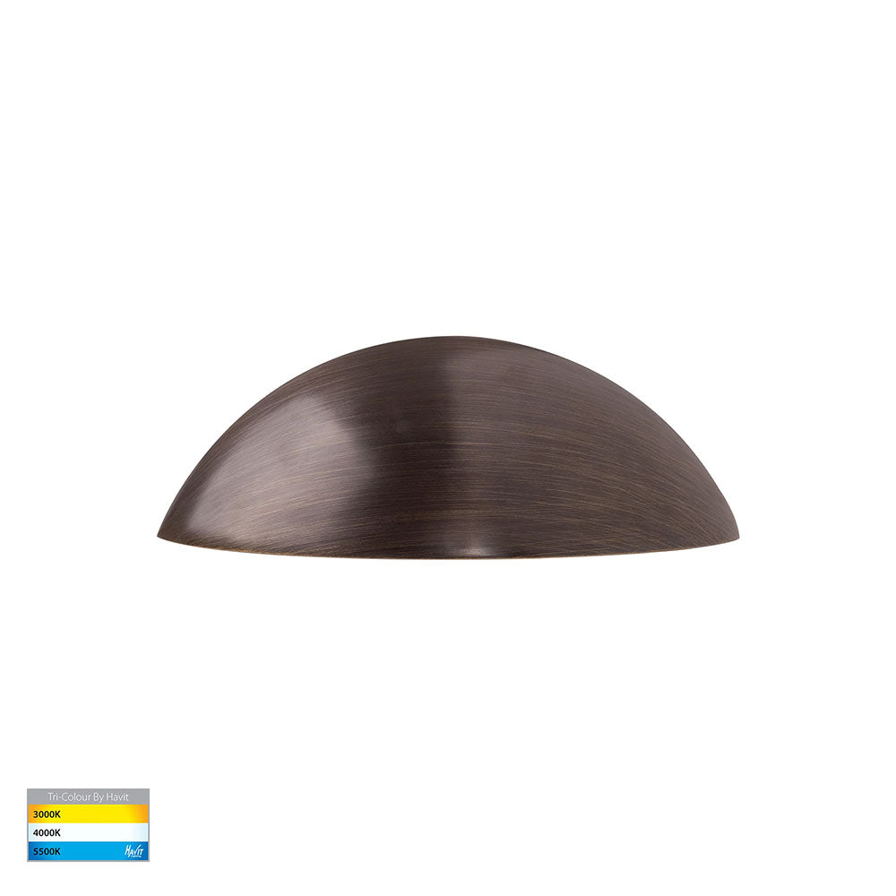 Curva 5W CCT 12V DC LED Step Light Antique Brass - HV3252T-AB-12V