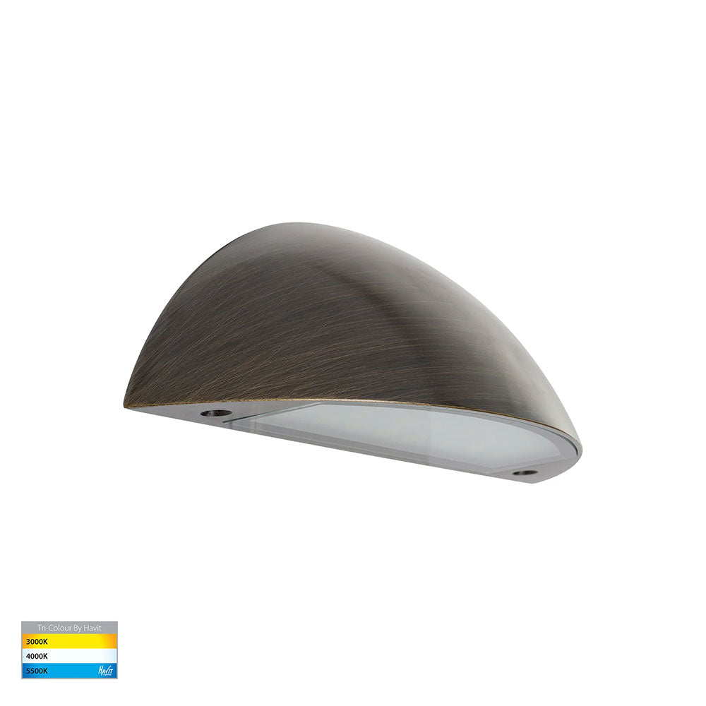 Curva 5W CCT 12V DC LED Step Light Antique Brass - HV3252T-AB-12V