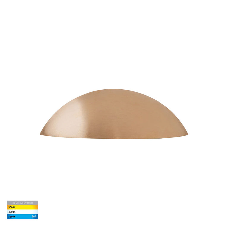 Curva 5W CCT 12V DC LED Step Light Brass - HV3252T-BR-12V