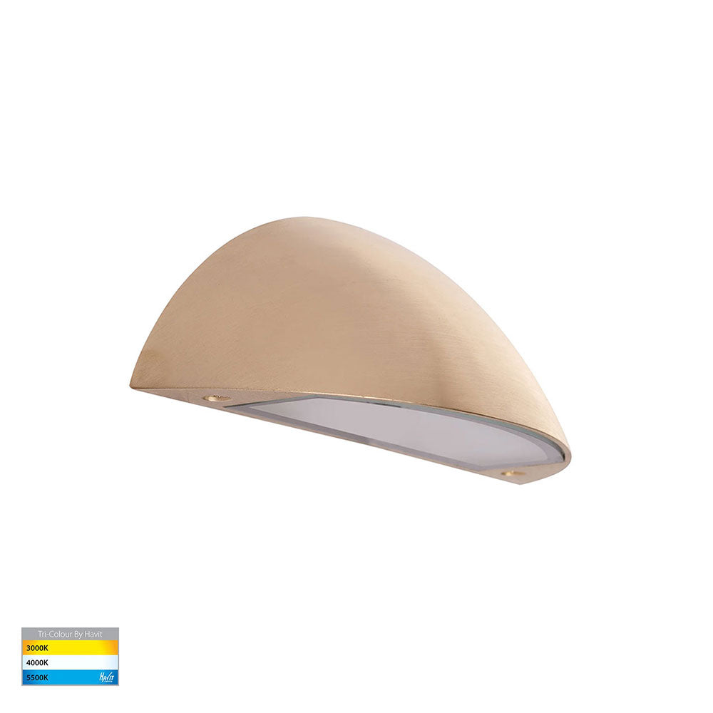 Curva 5W CCT 12V DC LED Step Light Brass - HV3252T-BR-12V