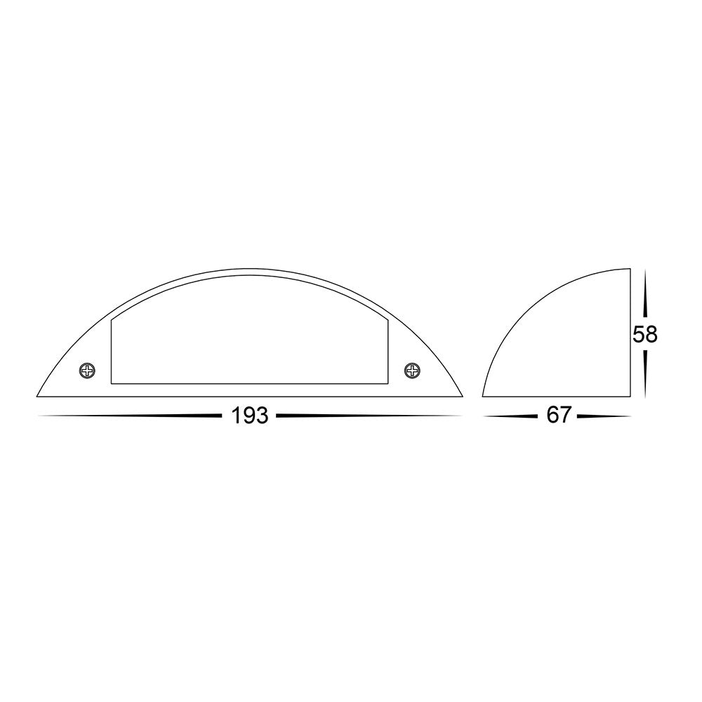 Curva 7.5W CCT 12V DC LED Step Light Antique Brass - HV3253T-AB-12V
