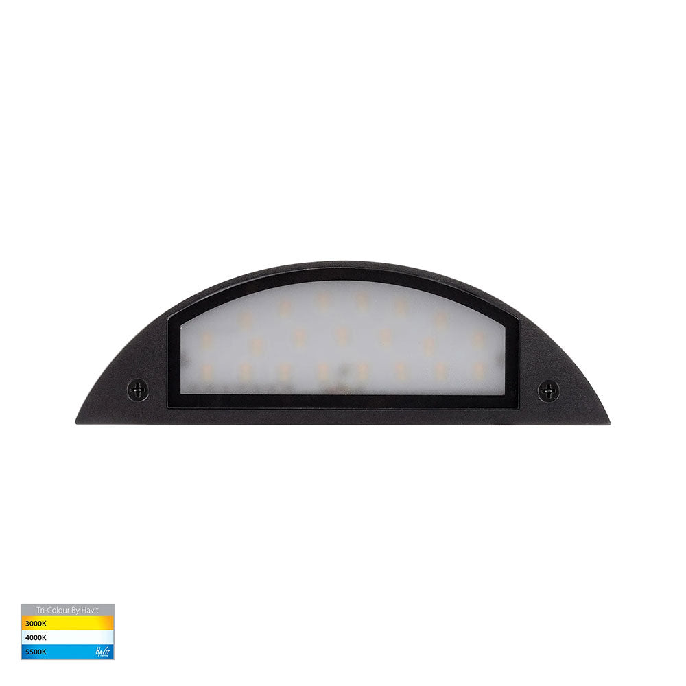 Curva 7.5W CCT 12V DC LED Step Light Black - HV3253T-BLK-12V