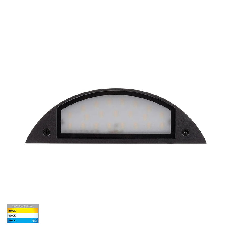 Curva 7.5W CCT 12V DC LED Step Light Black - HV3253T-BLK-12V