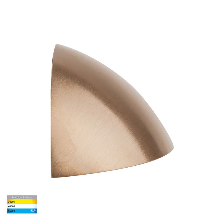 Curva 7.5W CCT 12V DC LED Step Light Brass - HV3253T-BR-12V