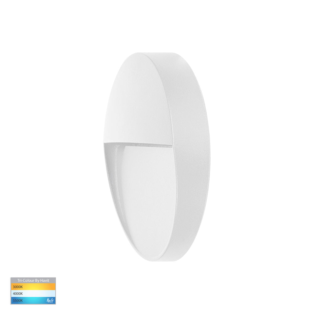 Fino 3W CCT12V DC LED Round Step Light White - HV3268T-WHT-12V-RND