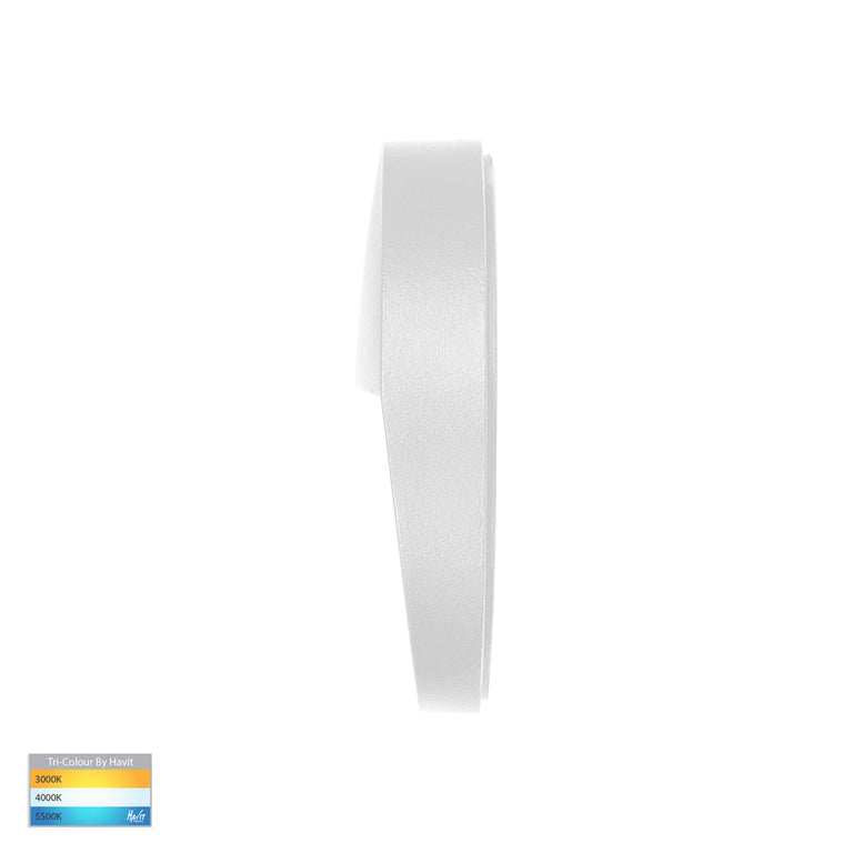 Fino 3W CCT12V DC LED Round Step Light White - HV3268T-WHT-12V-RND