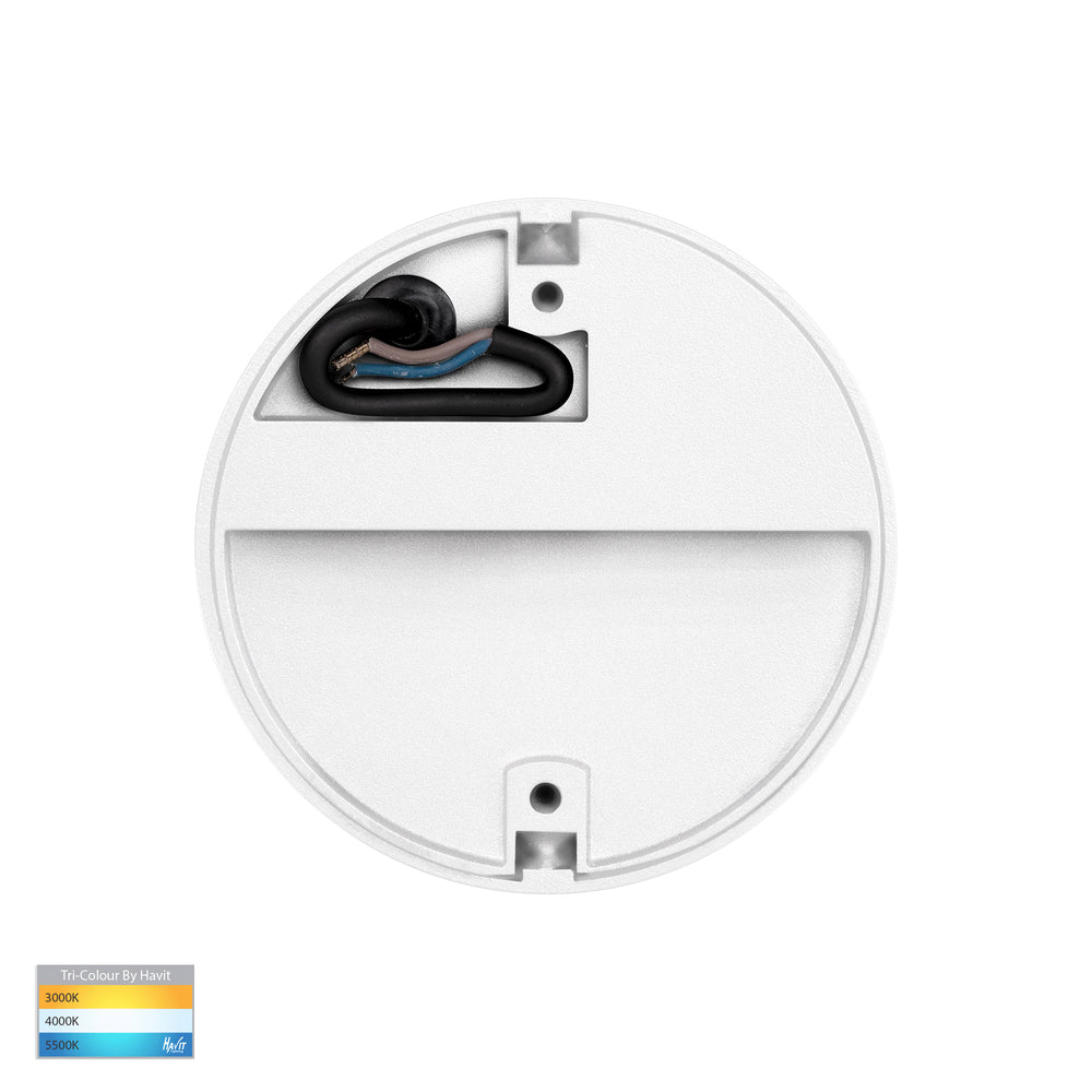 Fino 3W CCT12V DC LED Round Step Light White - HV3268T-WHT-12V-RND