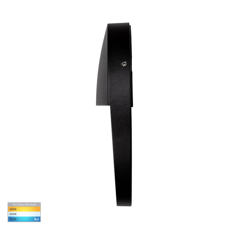 Fino 6W CCT 12V DC LED Round Step Light Black - HV3269T-BLK-12V-RND