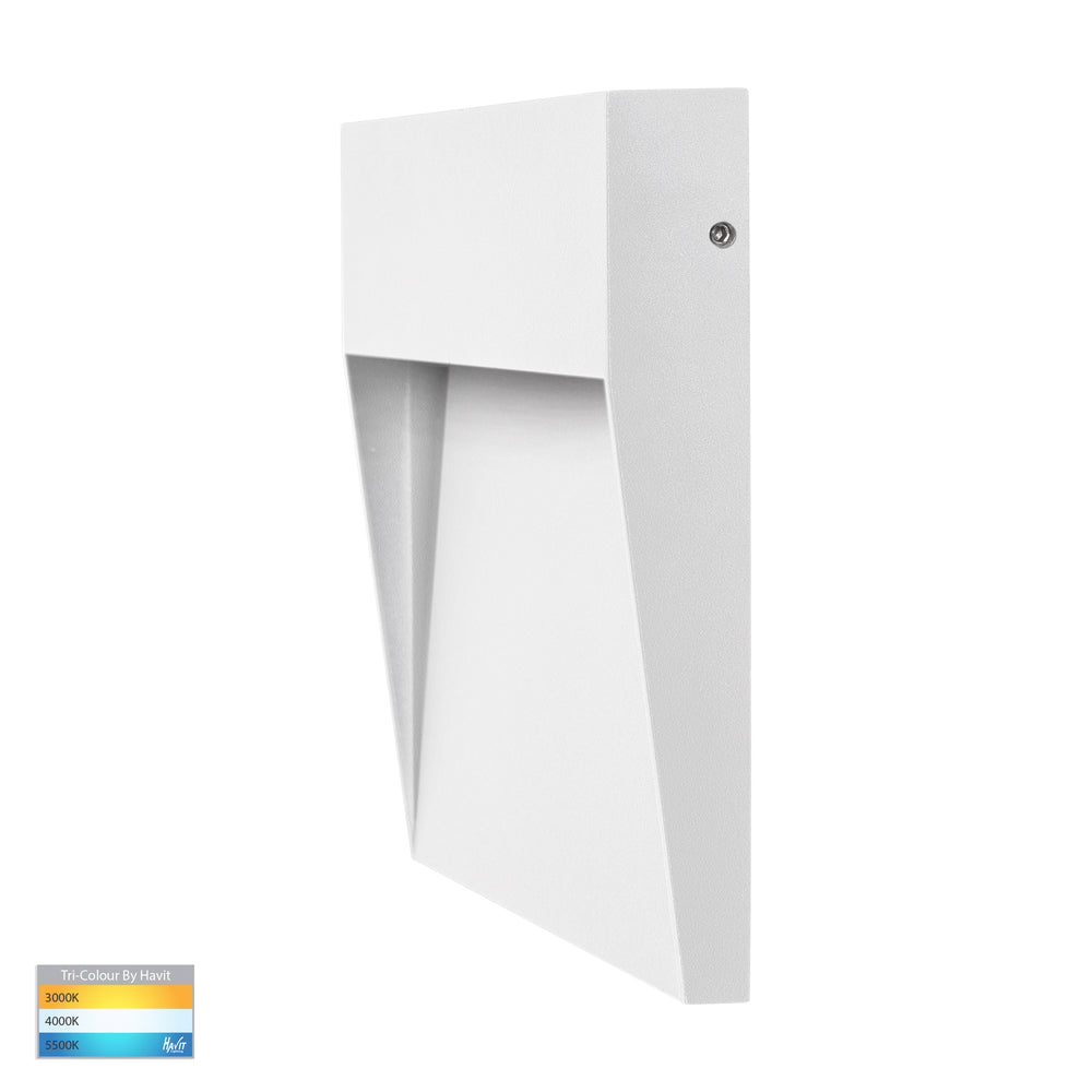 Fino 6W CCT 12V DC LED Square Step Light White - HV3269T-WHT-12V-SQ