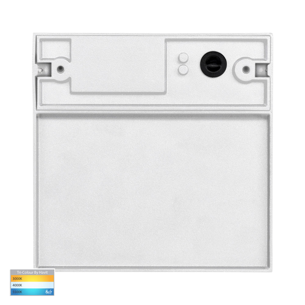Fino 6W CCT 12V DC LED Square Step Light White - HV3269T-WHT-12V-SQ