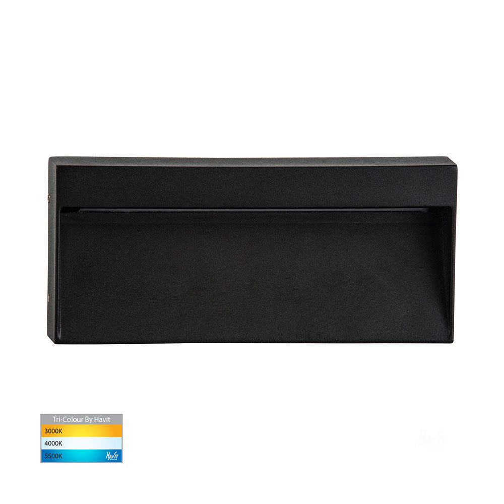 Virsma 6W CCT 240V LED Rectangular Step Light Black - HV3275T-BLK-240V