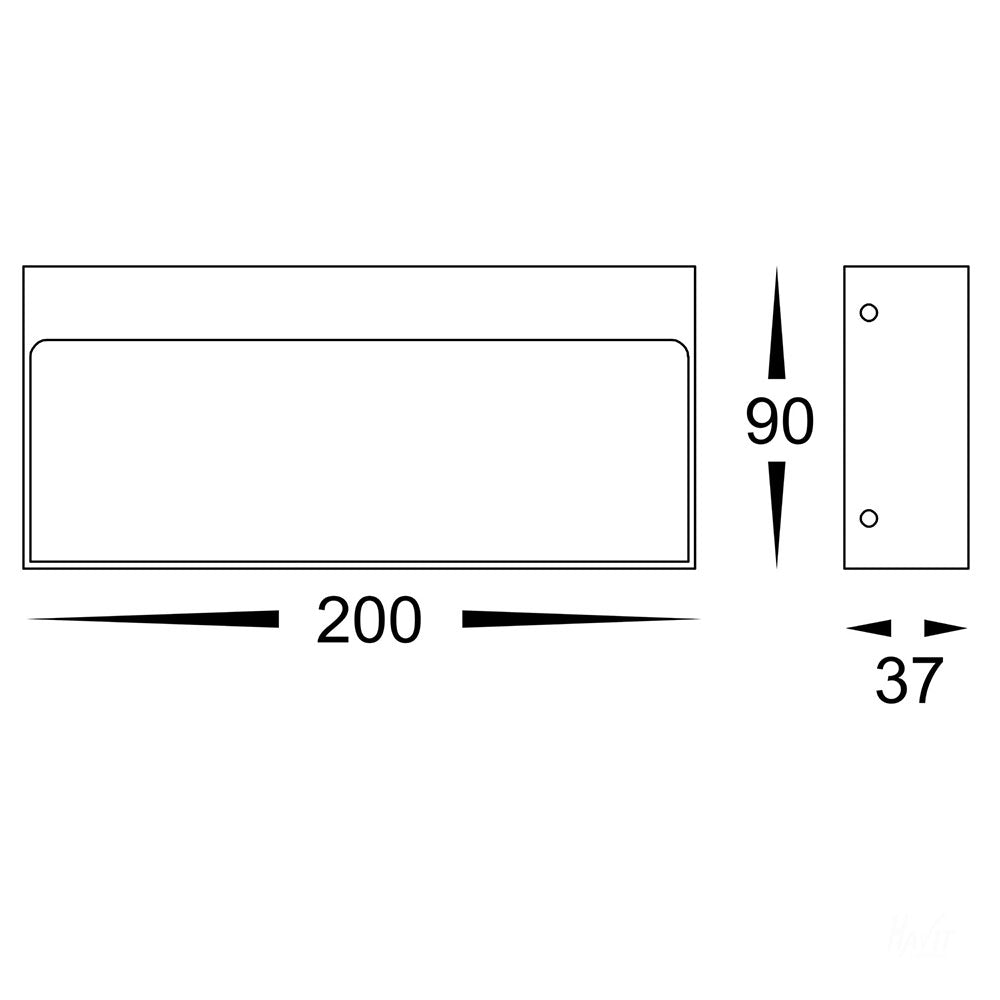 Virsma 6W CCT 240V LED Rectangular Step Light White - HV3275T-WHT-240V
