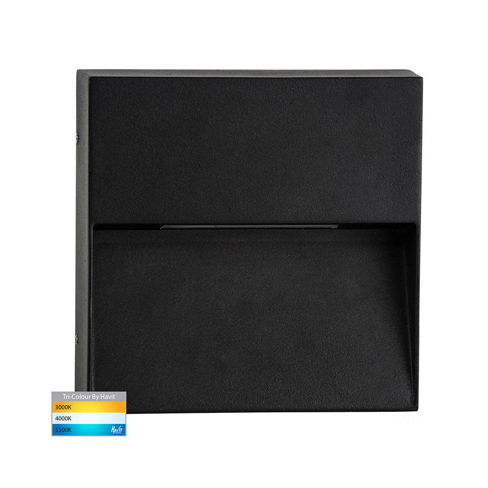 Virsma 4W CCT 240V LED Square Step Light Black - HV3276T-BLK-240V
