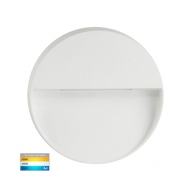 Virsma 4W CCT 12V DC LED Round Step Light White - HV3277T-WHT-12V