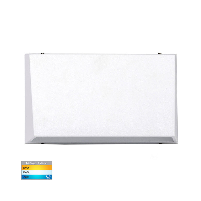 Shim 12W CCT 12V DC LED Rectangular Small Step Light White - HV3278T-WHT-12V