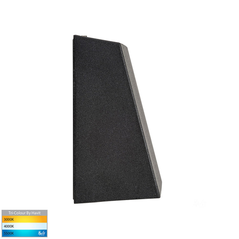 Shim 14W CCT 240V LED Rectangular Large Step Light Black - HV3279T-BLK-240V