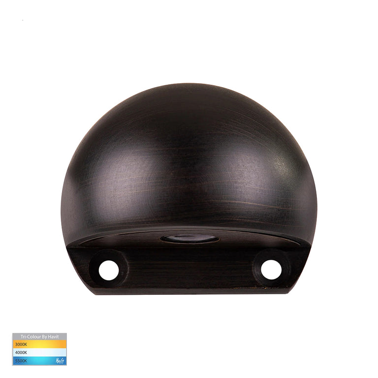 Occhio 3W CCT 12V DC LED Eyelid Step Light Antique Brass - HV3281T-AB-12V