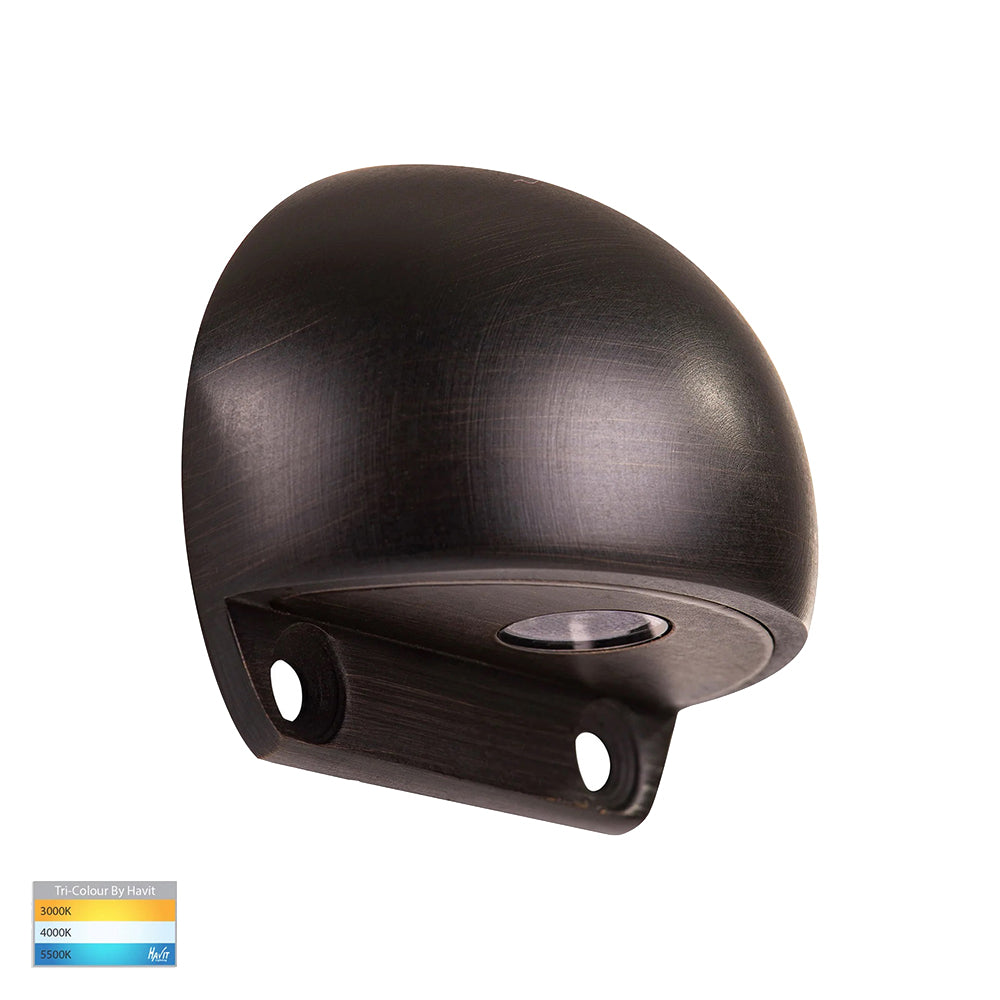 Occhio 3W CCT 12V DC LED Eyelid Step Light Antique Brass - HV3281T-AB-12V