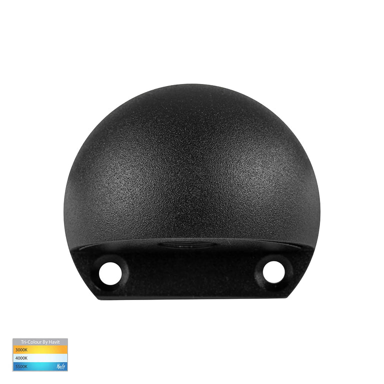 Occhio 3W CCT 12V DC LED Eyelid Step Light Black - HV3281T-BLK-12V