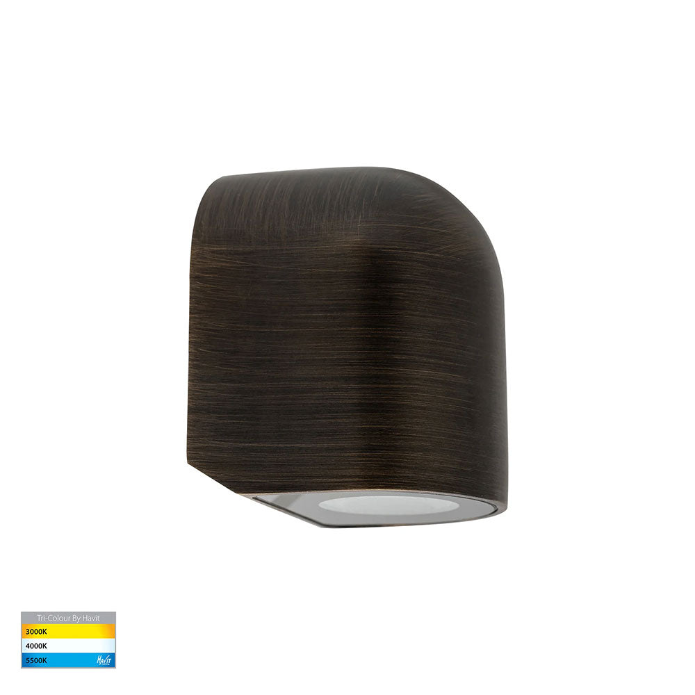 Patra 1.5W CCT 12V DC LED Wall or Step Light Antique Brass - HV3284T-AB-12V