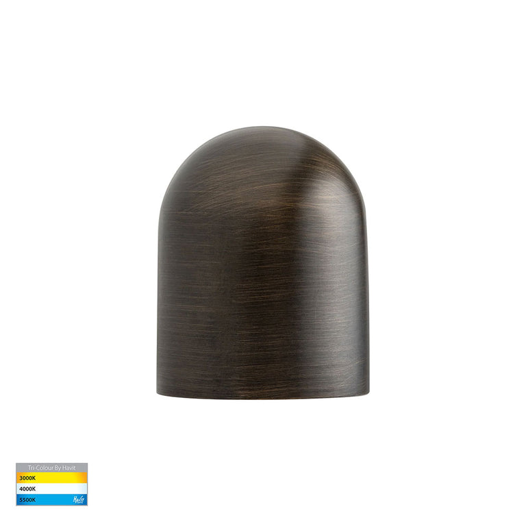 Patra 1.5W CCT 12V DC LED Wall or Step Light Antique Brass - HV3284T-AB-12V
