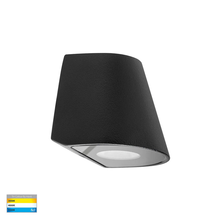 Kaval 1.5W CCT 12V DC LED Wall or Step Light Black - HV3285T-BLK-12V