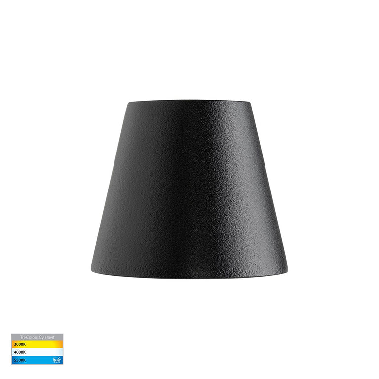 Kaval 1.5W CCT 12V DC LED Wall or Step Light Black - HV3285T-BLK-12V