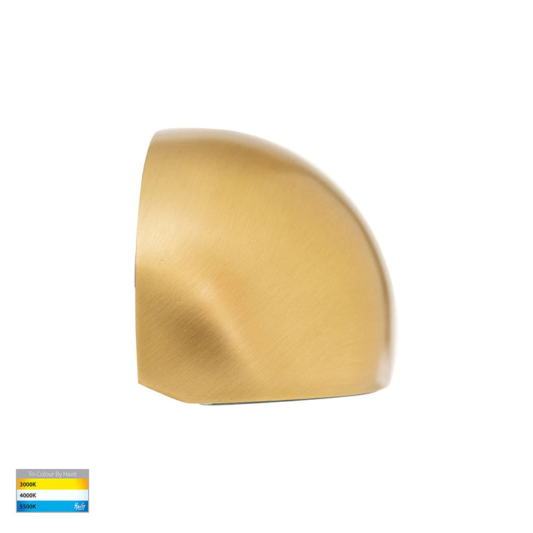 Serres 1.5W CCT 12V DC LED Wall or Step Light Brass - HV3286T-BR-12V