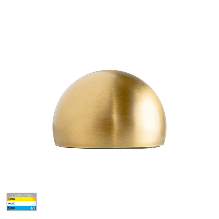 Serres 1.5W CCT 12V DC LED Wall or Step Light Brass - HV3286T-BR-12V