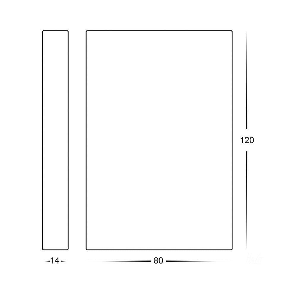 Stylez 2 x 3W CCT 12V DC LED Up & Down Wall Light Solid Brass - HV3289T-BR-12V