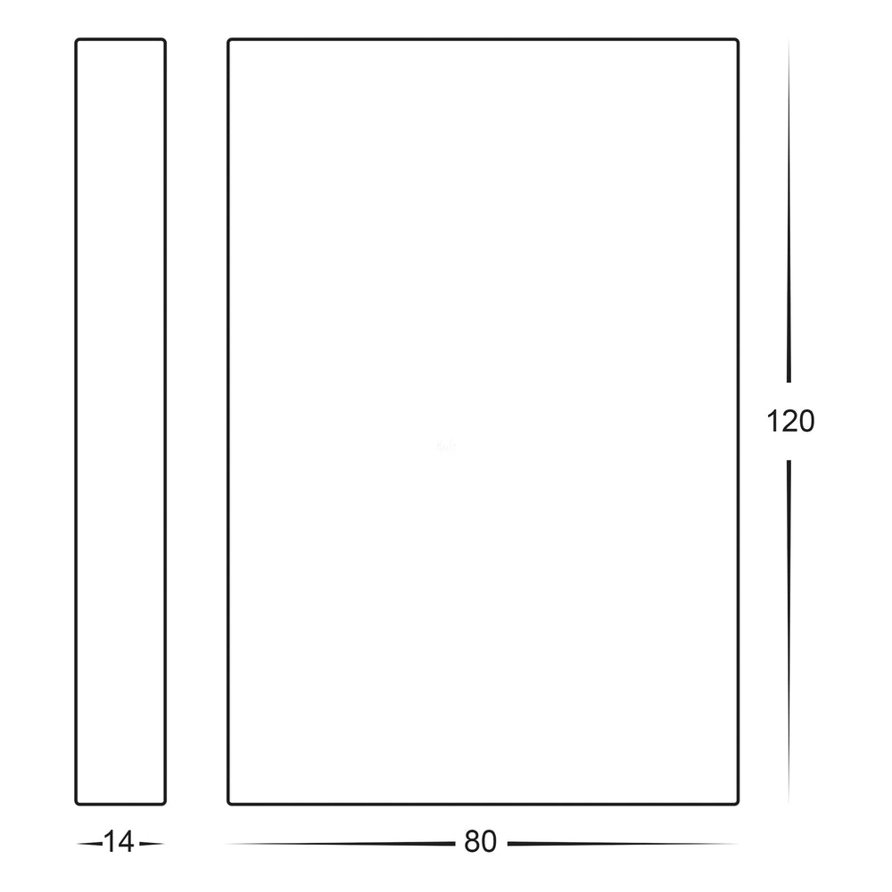 Stylez 2 x 3W CCT 12V DC LED Up & Down Wall Light Graphite - HV3289T-GPH-12V