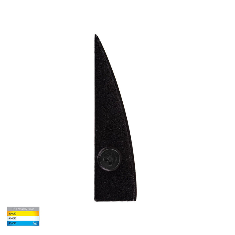 Pelase 3W CCT 12V DC LED Small Wall Or Step Light Black - HV3291T-BLK-12V