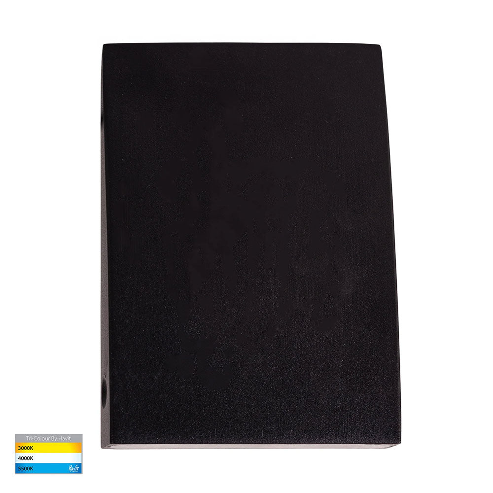 Pelase 3W CCT 12V DC LED Large Wall Or Step Light Black - HV3292T-BLK-12V