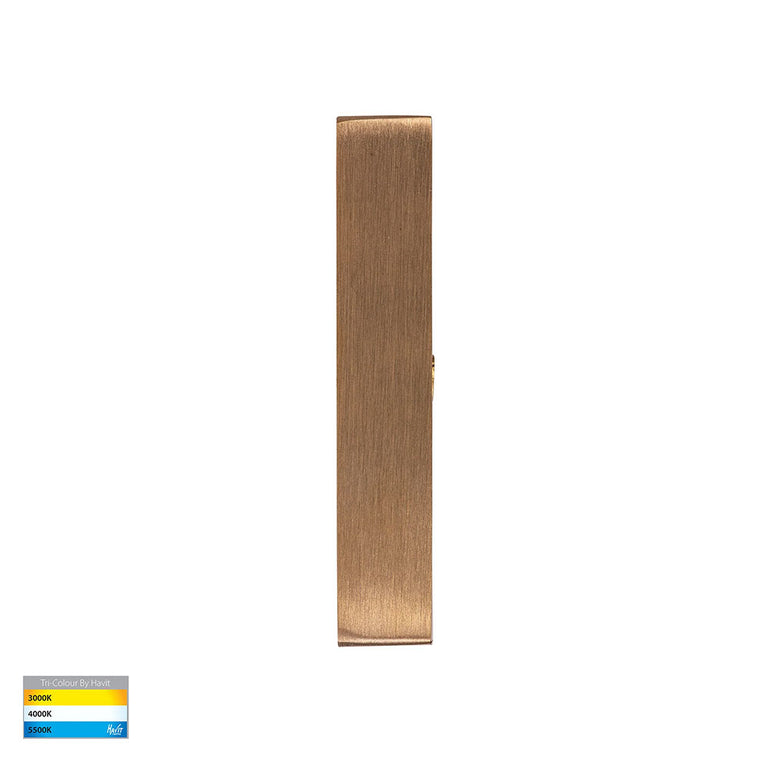 Ardam 3W CCT 12V DC LED Wall Or Step Light Brass - HV3295T-BR-12V