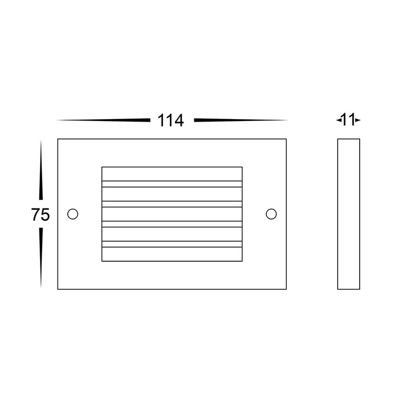 Ardam 3W CCT 12V DC LED Wall Or Step Light Brass - HV3295T-BR-12V