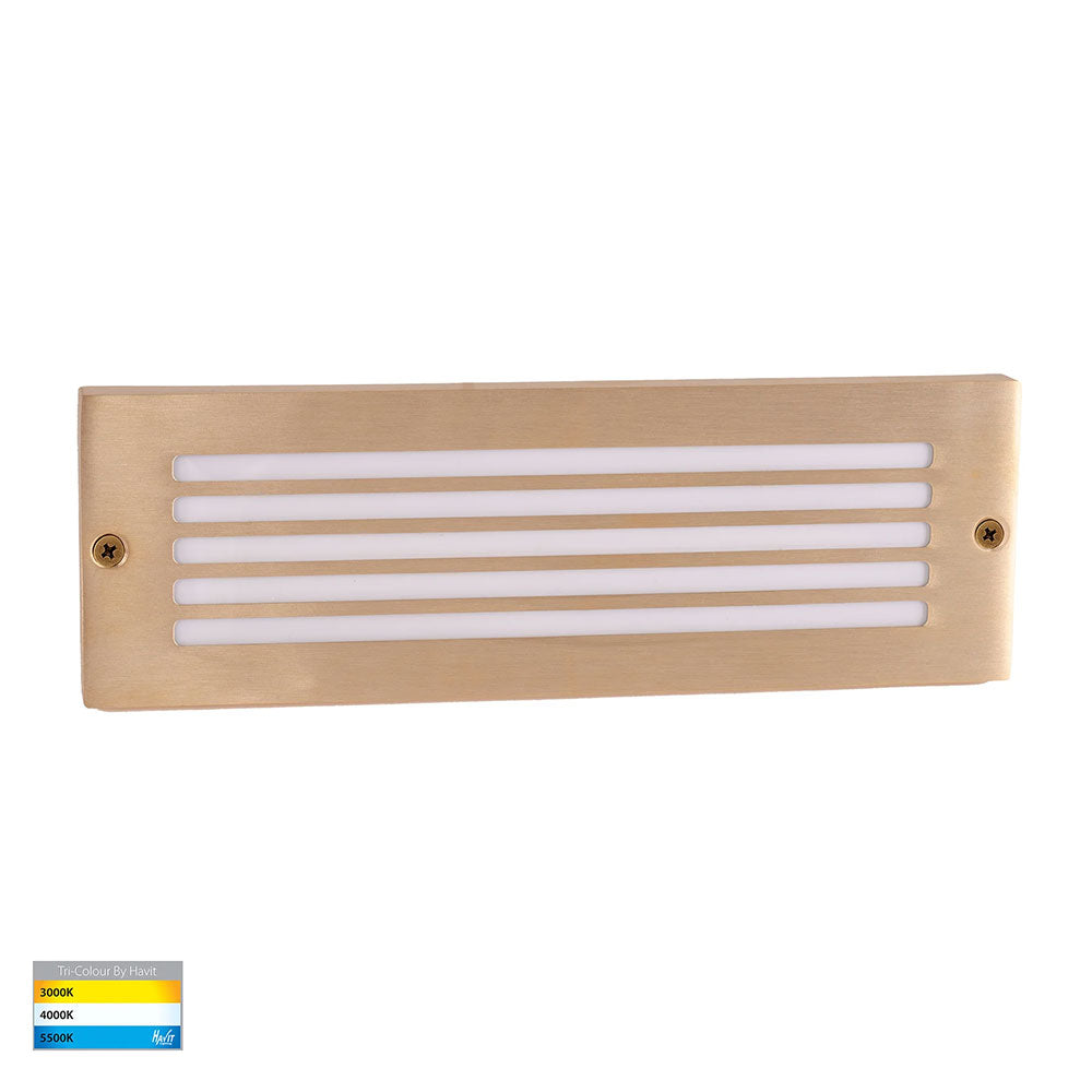 Ardam 6W CCT 12V DC LED Wall Or Step Light Brass - HV3296T-BR-12V