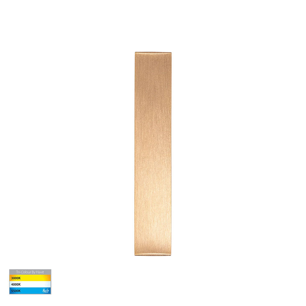 Ardam 6W CCT 12V DC LED Wall Or Step Light Brass - HV3296T-BR-12V