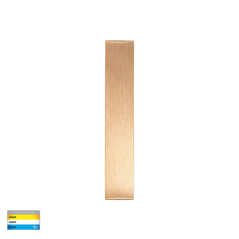 Ardam 6W CCT 12V DC LED Wall Or Step Light Brass - HV3296T-BR-12V