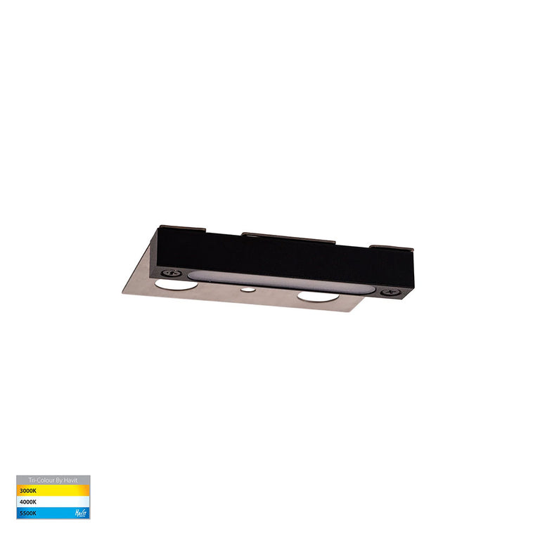 Preston 2.5W CCT 12V DC LED Coping Light Black - HV3297T-BLK-12V