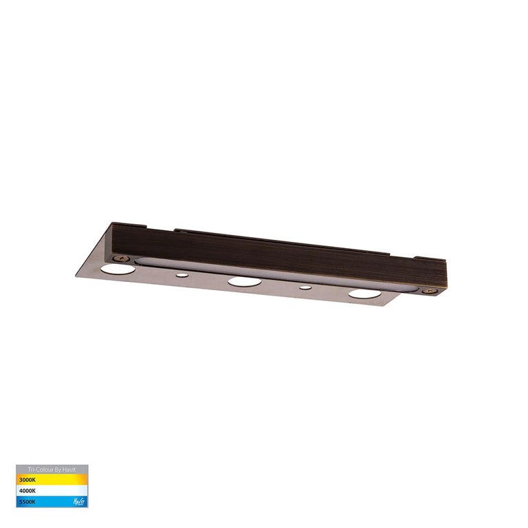 Preston 5W CCT 12V DC LED Coping Light Antique Brass - HV3298T-AB-12V