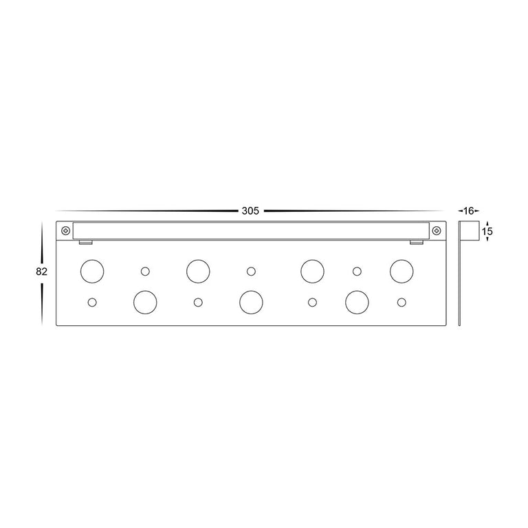 Preston 7.5W CCt 12V DC LED Coping Light Brass - HV3299T-BR-12V