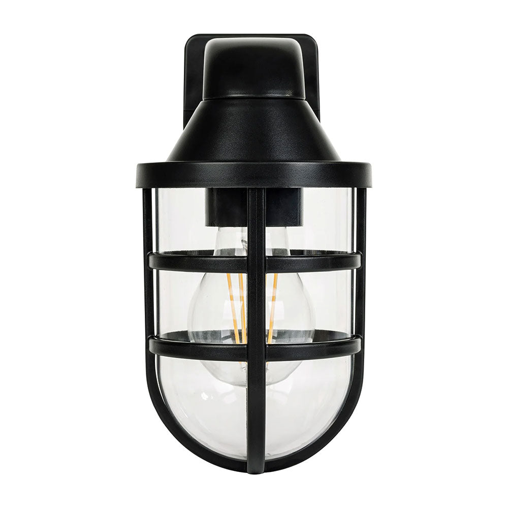Marina 8W 240V E27 LED Wall Light Black - HV3511W-BLK