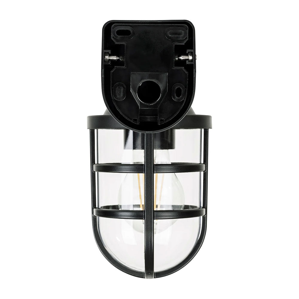 Marina 8W 240V E27 LED Wall Light Black - HV3511W-BLK