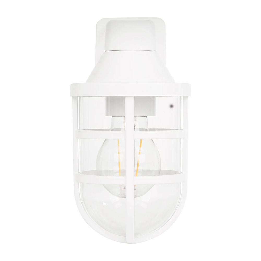 Marina 8W 240V E27 LED Wall Light White - HV3511W-WHT