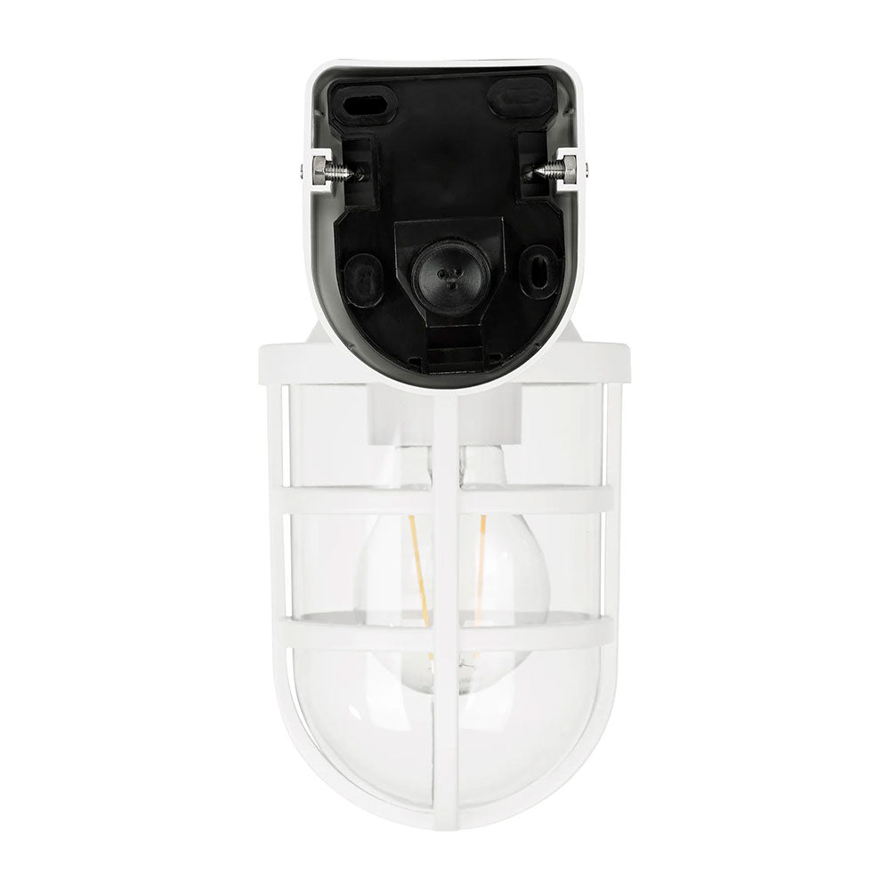 Marina 8W 240V E27 LED Wall Light White - HV3511W-WHT