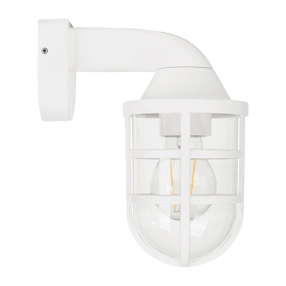 Marina 8W 240V E27 LED Wall Light White - HV3511W-WHT
