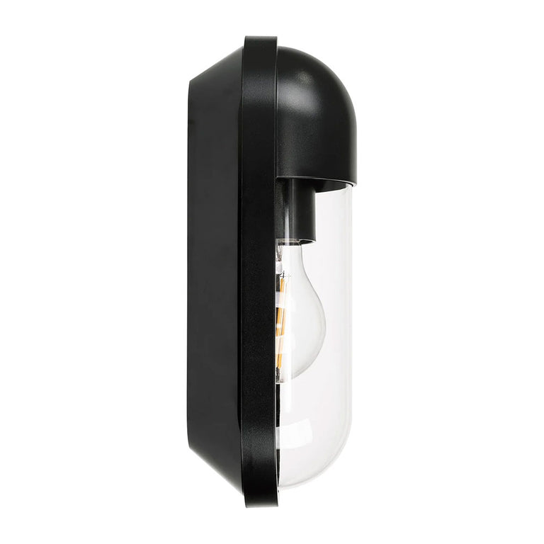 Lume 8W 240V E27 LED Wall Light Black - HV3512W-BLK