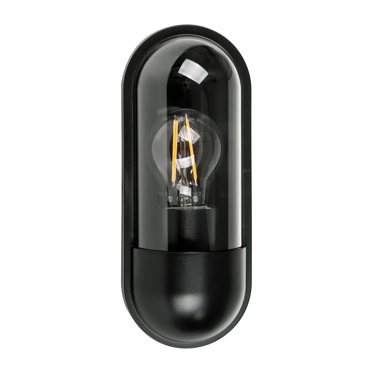 Lume 8W 240V E27 LED Wall Light Black - HV3512W-BLK