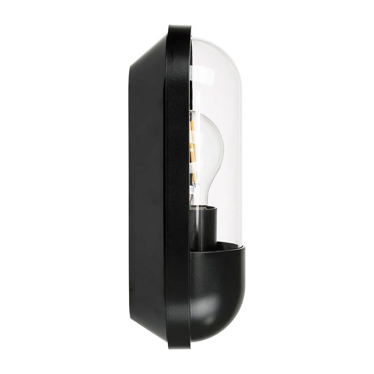 Lume 8W 240V E27 LED Wall Light Black - HV3512W-BLK
